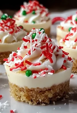 No-bake Christmas Mini Cheesecakes