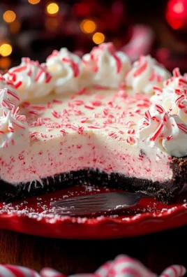 No Bake Christmas Peppermint Pie