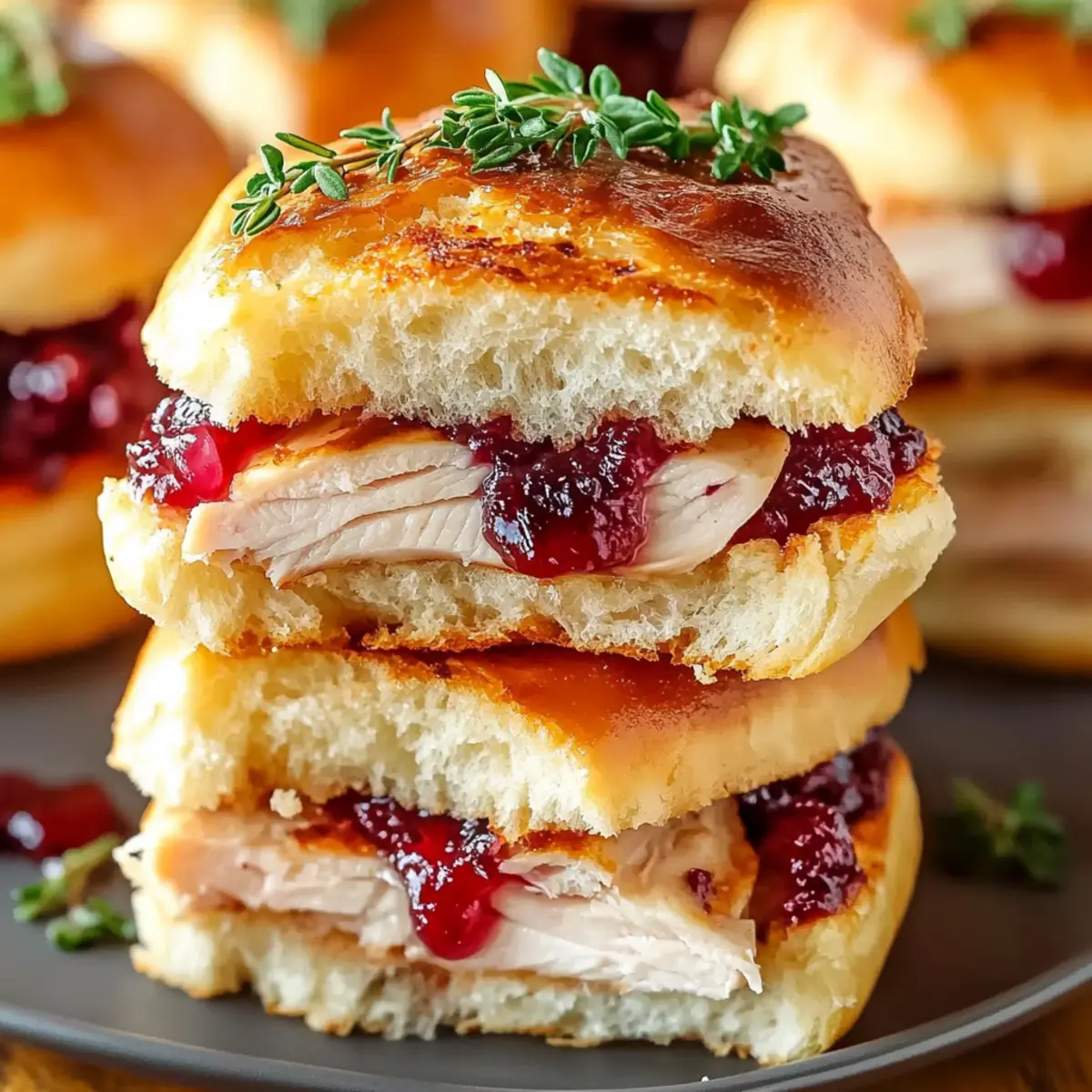 Cranberry Turkey Sliders