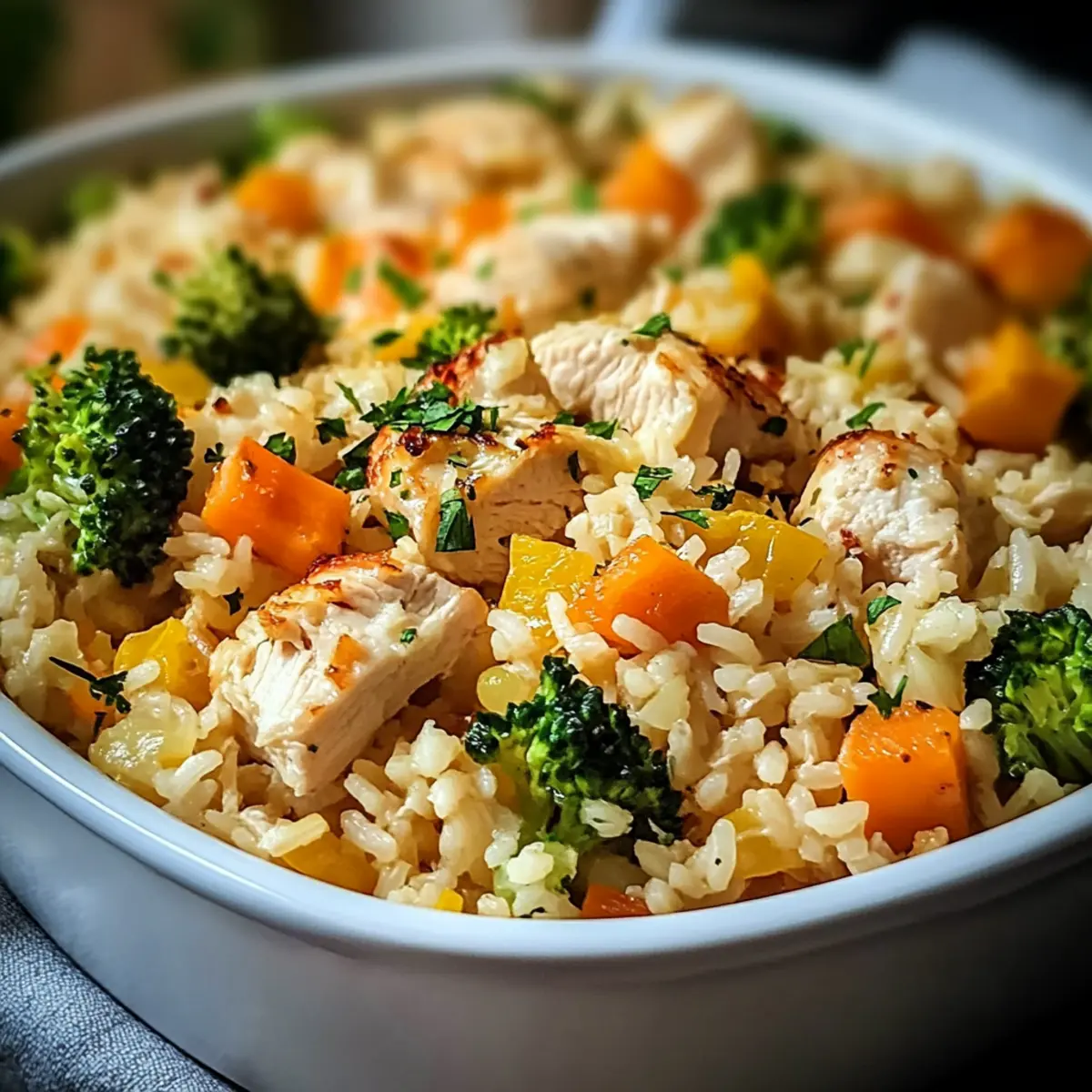 Healthy Chicken and Rice Casserole