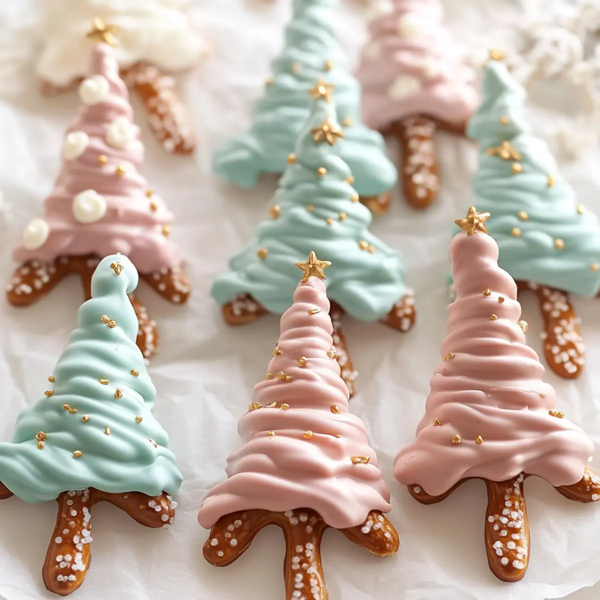 Chocolate Pretzel Trees