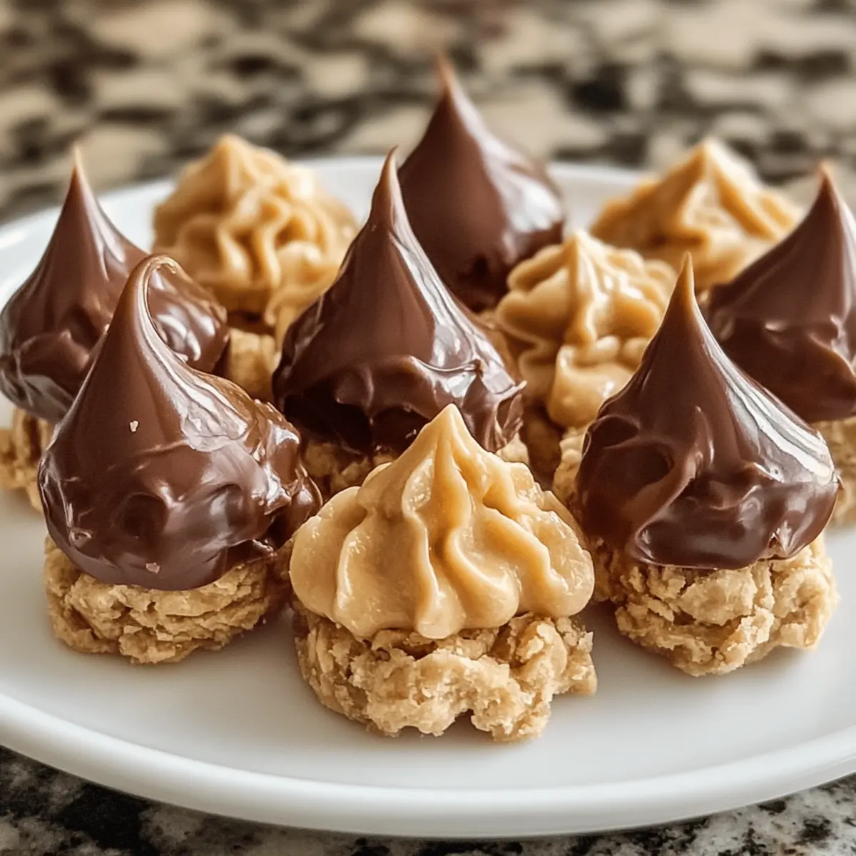 No Bake Peanut Butter Kiss