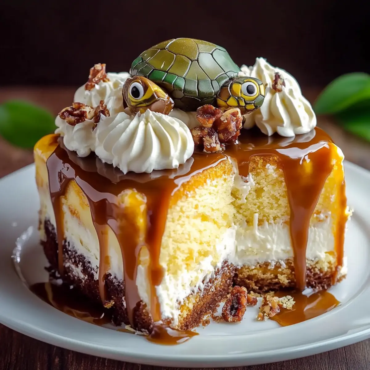 Turtle Poke Cake