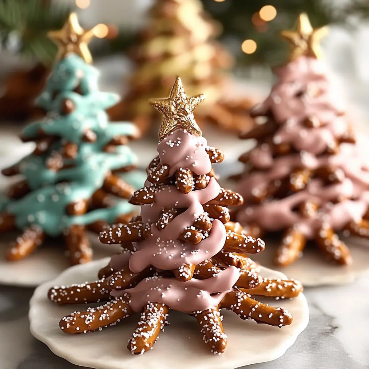 Chocolate Pretzel Trees