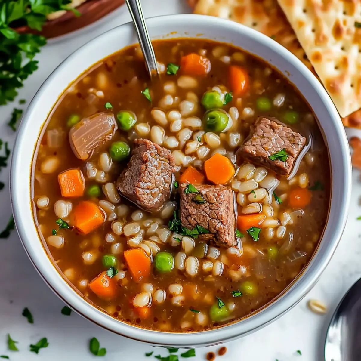 Beef Barley Vegetable Soup