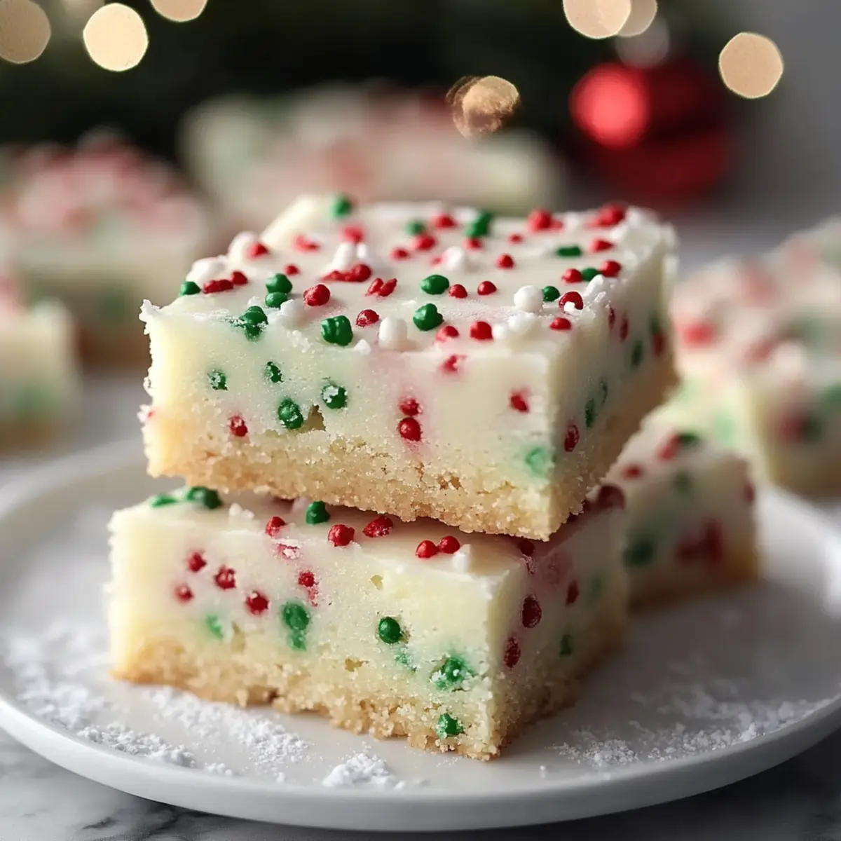 Christmas Sugar Cookie Bars