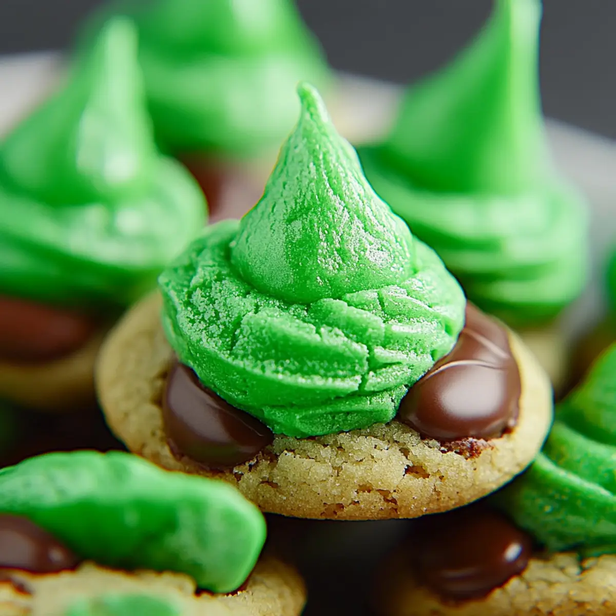 Grinch Cookies Hershey Kiss