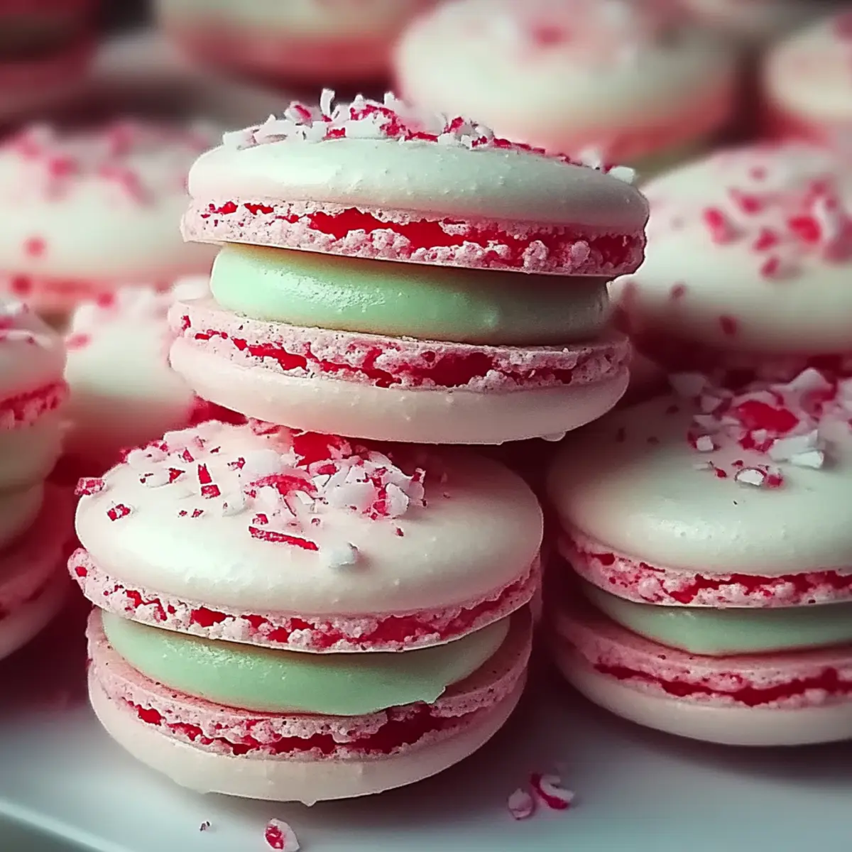 Peppermint Macarons