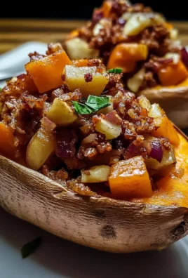 Apple Spiced Stuffed Sweet Potatoes