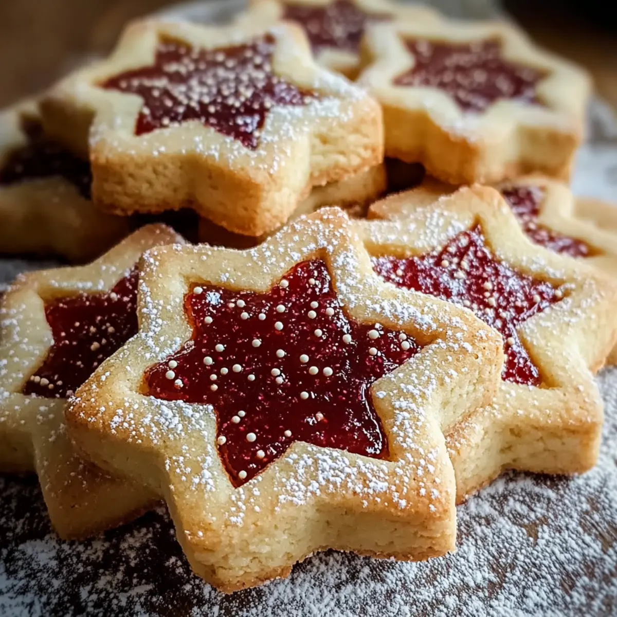 Sugar Plum Shortbread Cookies