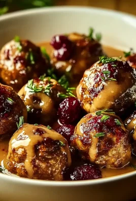Thanksgiving Turkey Cranberry Meatballs