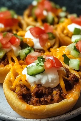 Cheesy Taco Cups Snack Bake