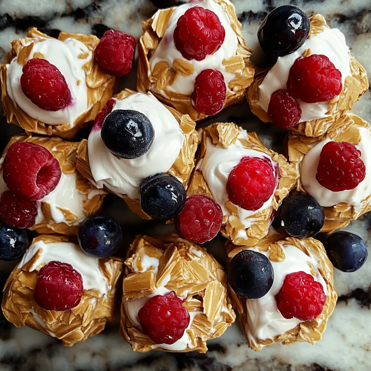 Frozen Yogurt Bark with Berries