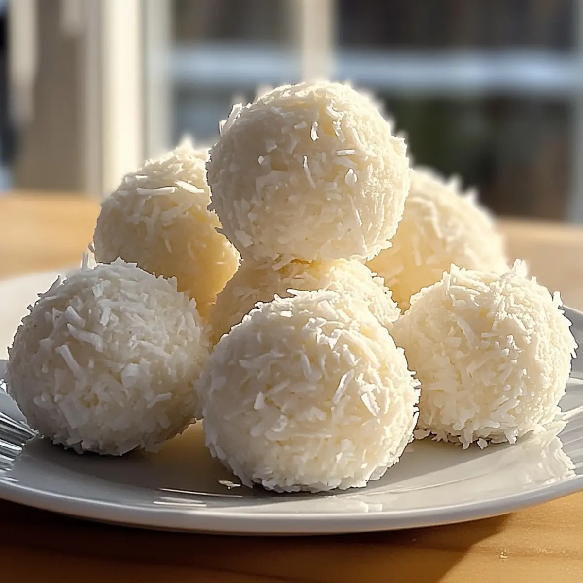NO BAKE – Cream-Cheese Coconut Snowballs
