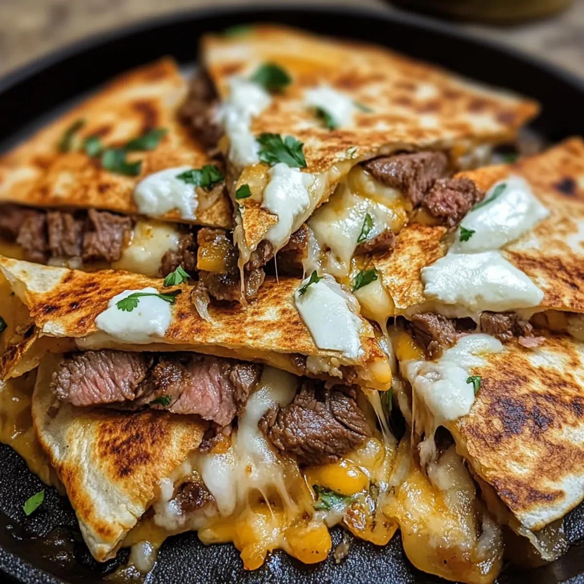Steak Cheese Quesadillas