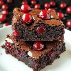 Fudgy Cherry Brownies