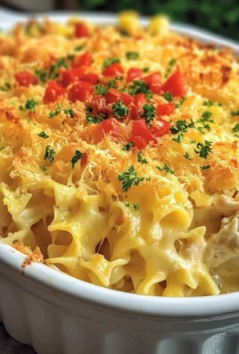 Chicken Cheddar Noodle Bake