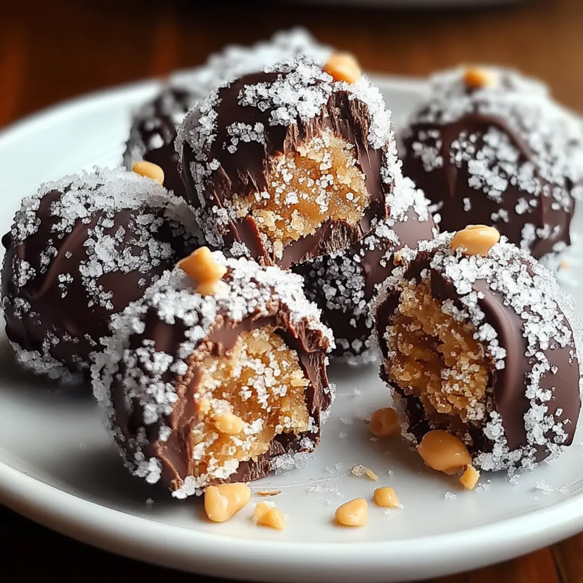 Chocolate Peanut Butter Snowballs