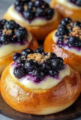 Blueberry Cheesecake Brioche Buns