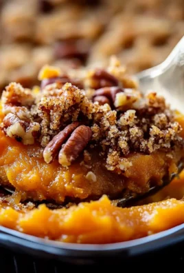 Sweet Potato Casserole with Butter Pecan Crumble Topping