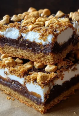 Smores Gingerbread Cookie Bars