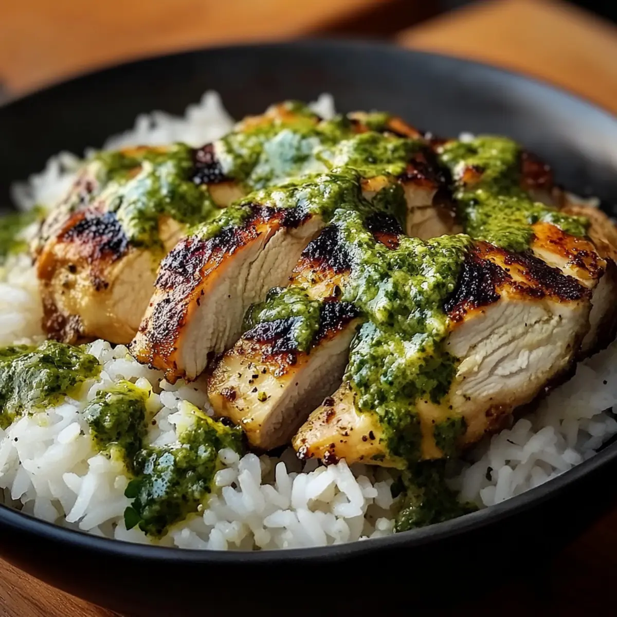 Peruvian Chicken with Aji Verde & Cilantro Rice