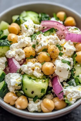 Cottage Cheese Chickpea Salad Bowl