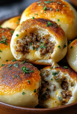 Garlic Parmesan Cheeseburger Bombs