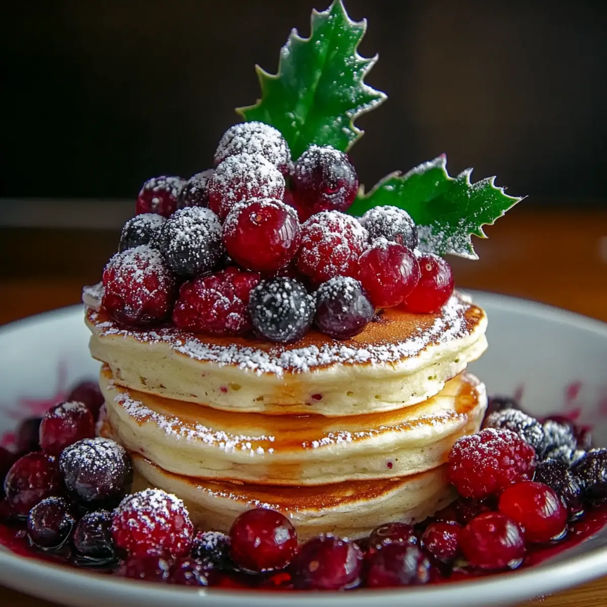 Pancake Stack Berry Holly