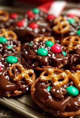 Christmas Rolo Pretzel Crunch Clusters