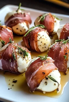 Prosciutto Wrapped Mozzarella Bites