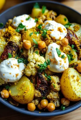 Turmeric Cauliflower Chickpea Potatoes