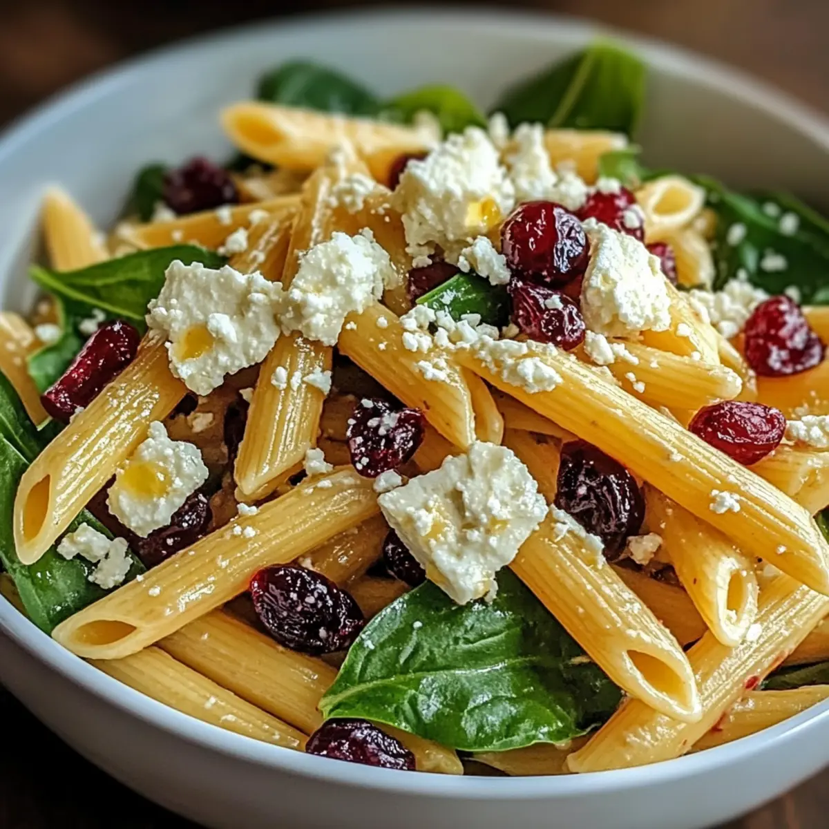 Feta & Cranberry Penne Salad