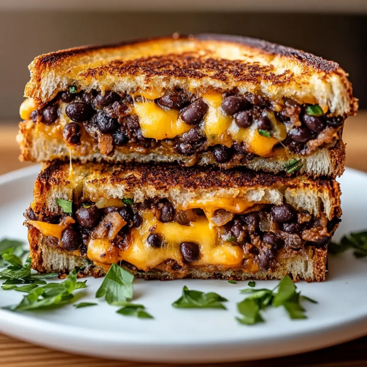 Black Bean Grilled Cheese