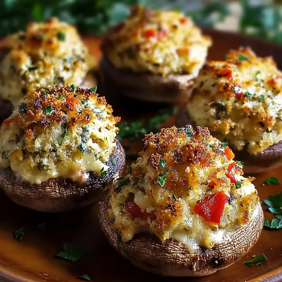 Crab-Stuffed Mushrooms