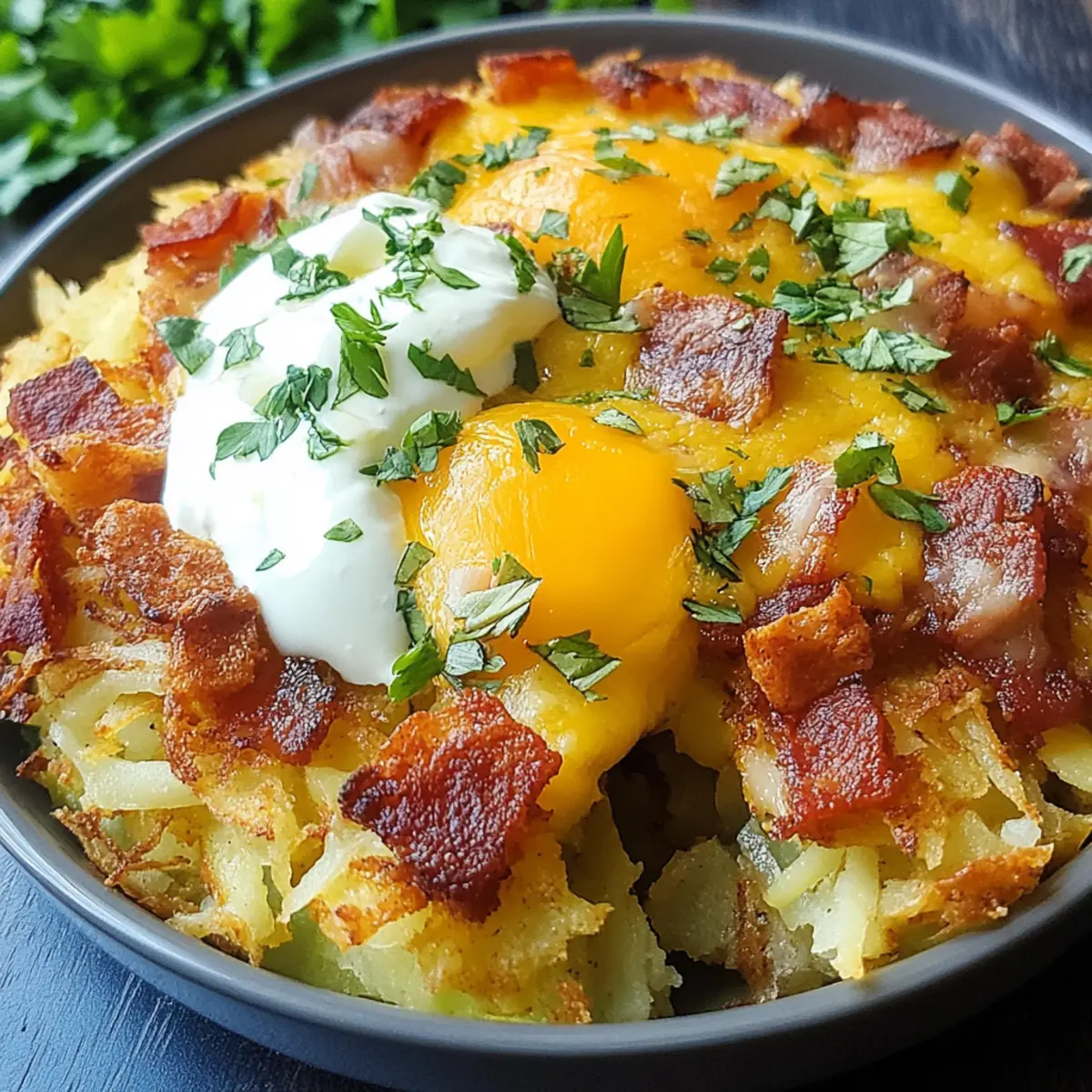 Hash Brown Breakfast Bowls