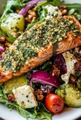 Herb-Crusted Salmon Salad