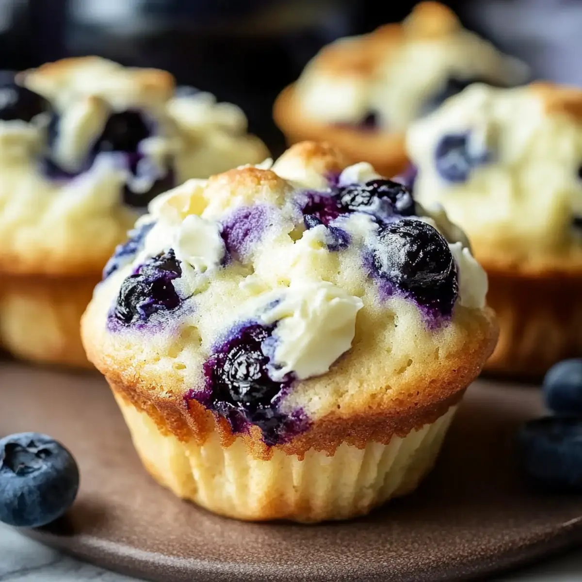 Blueberry Cream Cheese Muffins