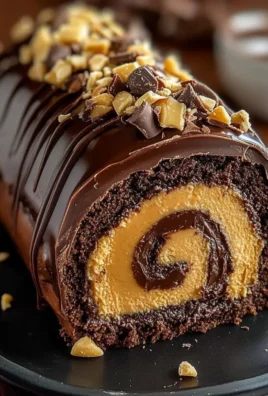 Peanut Butter Cup Chocolate Roll