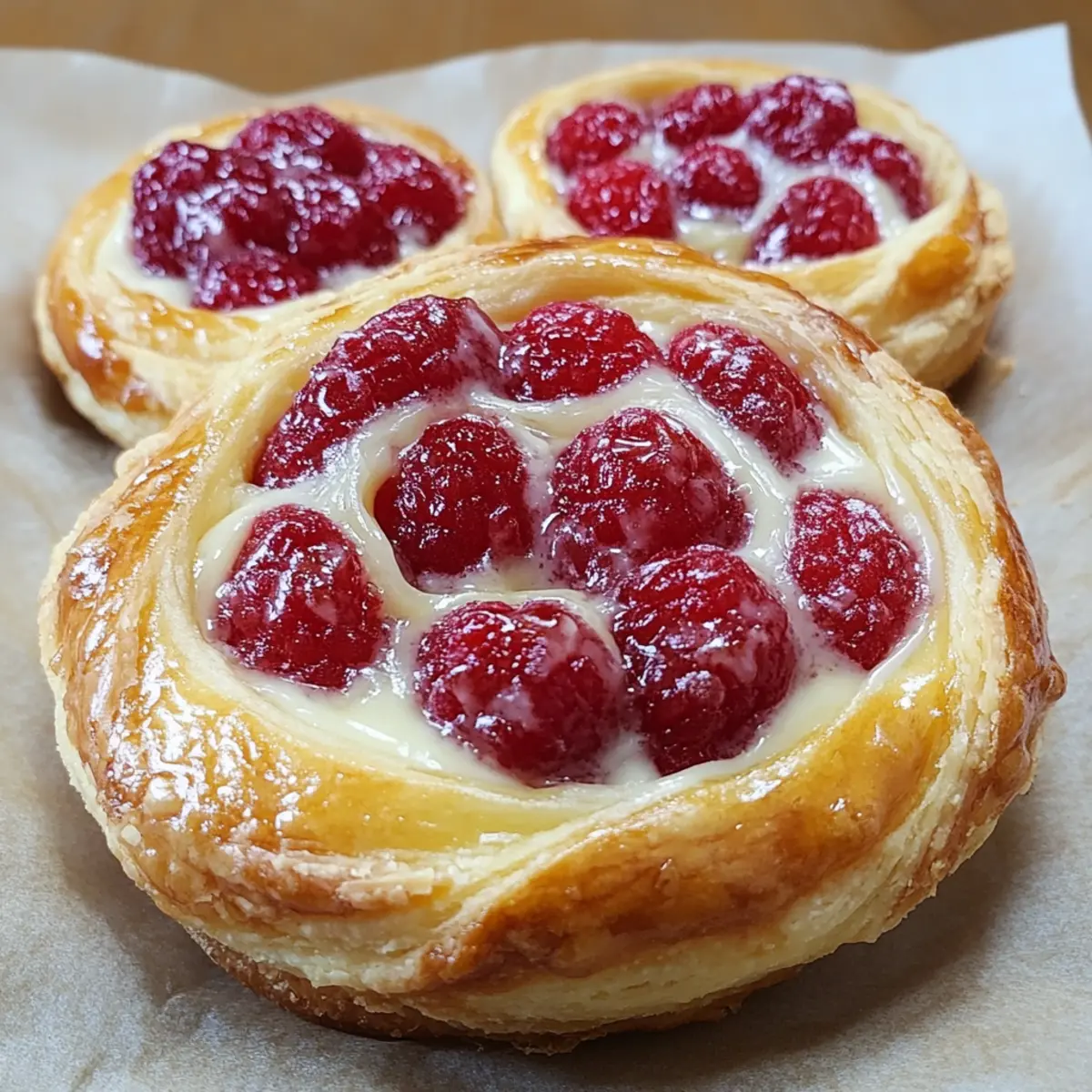 Raspberry Cheesecake Danish Pastry