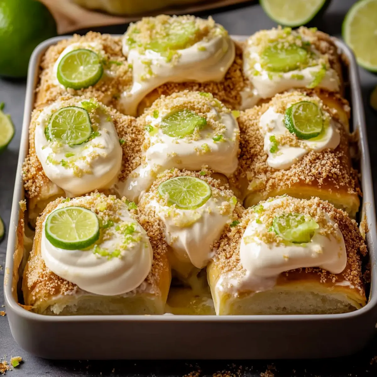 Key Lime Pie Rolls