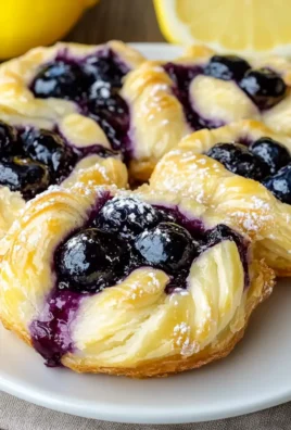 Homemade Blueberry Lemon Danish