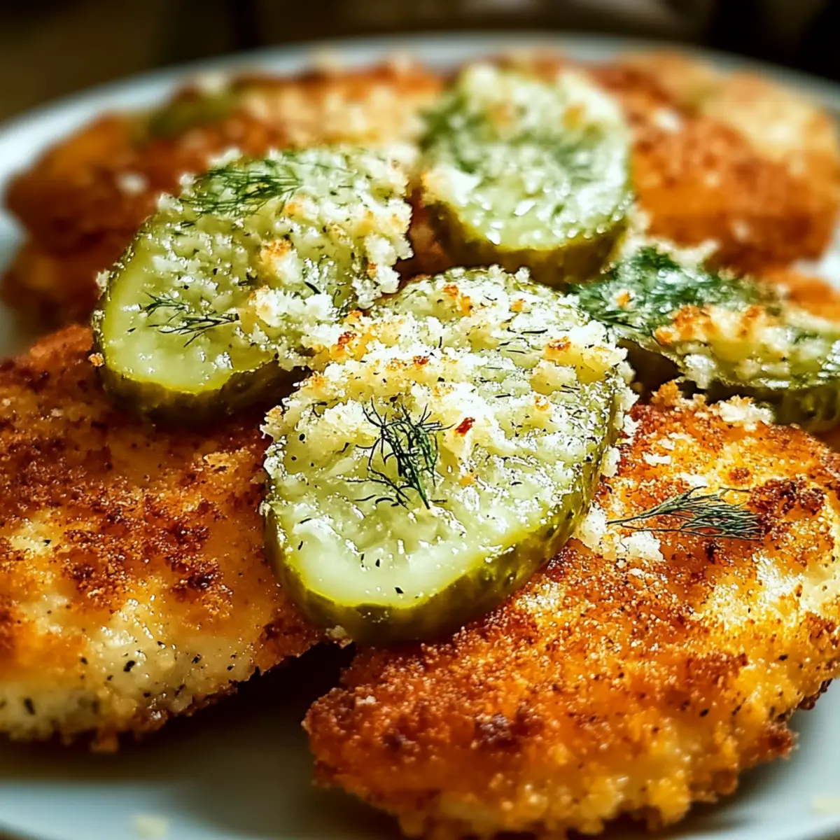 Crispy Dill Pickle Parmesan Chicken
