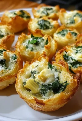 Cheesy Spinach Artichoke Dip Bites