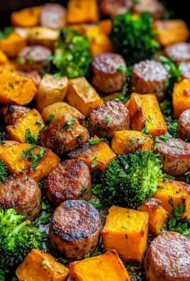 Sheet Pan Sausage and Sweet Potatoes