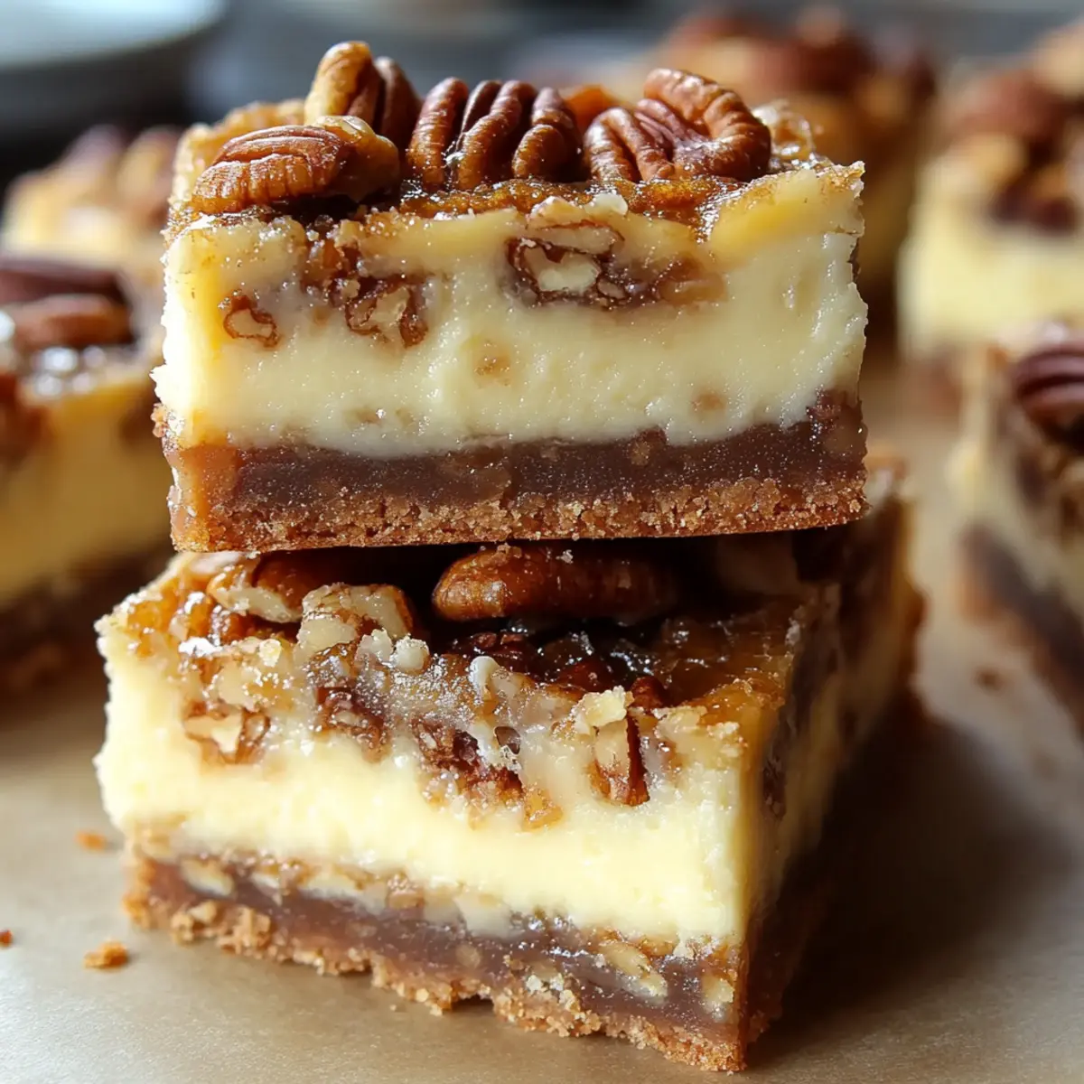 Pecan Pie Cheesecake Bars