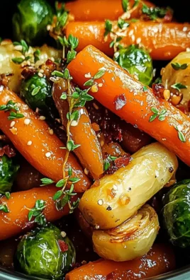 Slow-Cooker Maple Glazed Carrots and Brussels Sprouts