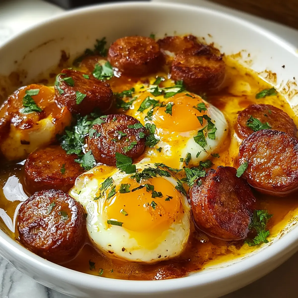 Egg Boil with Sausage