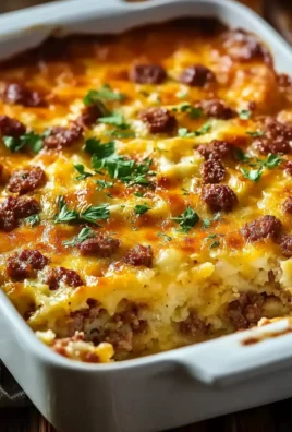 Sausage Hash Brown Breakfast Casserole