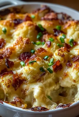 Caramelized Onion & Bacon Cauliflower Cheese Bake